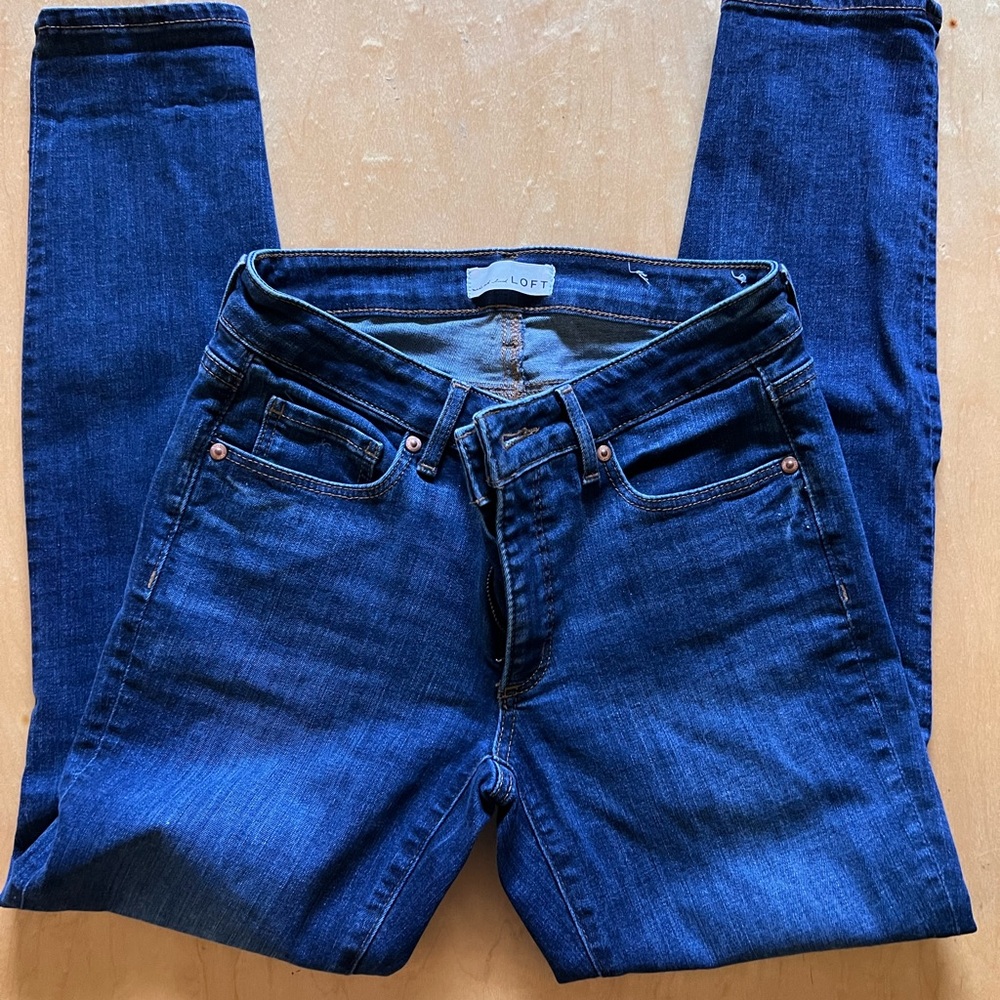 LOFT curvy skinny jeans